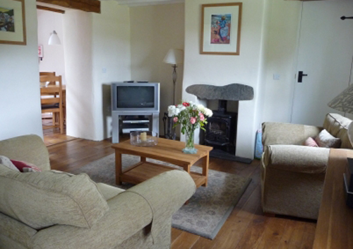 Bwthyn Bach Living Area St David Peninsula Cottages